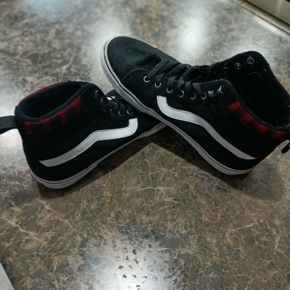 VANS   MENS SNEEKERS BLACK/ WHITE HIGH TOP - Picture 4 of 4